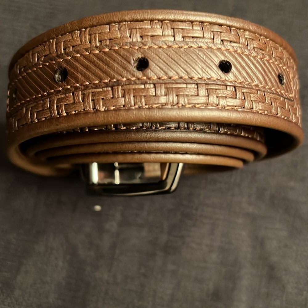 Zegna leather belt
